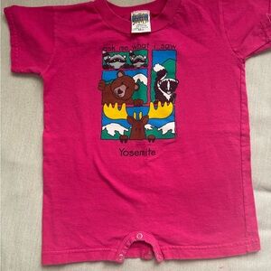 Toddler Vintage Yosemite Pink Graphic T-Shirt